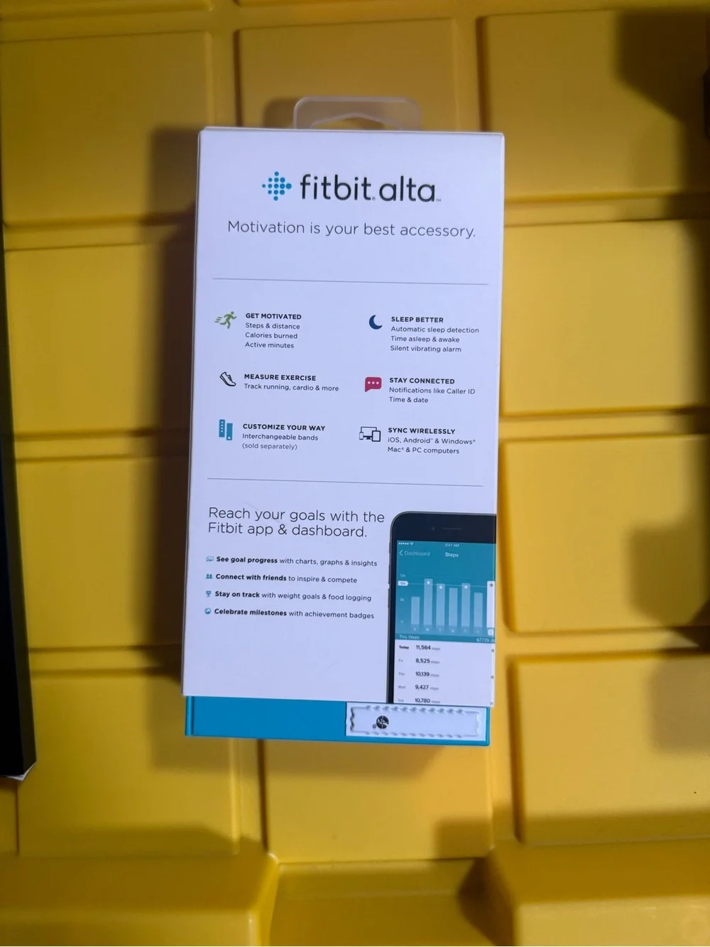 fitbit Alta Activity Tracker Wristband - Black